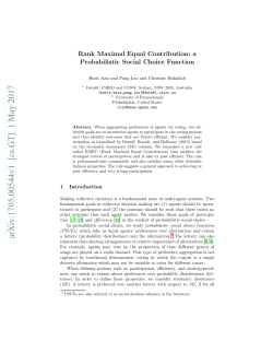 Rank Maximal Equal Contribution: a Probabilistic Social Choice