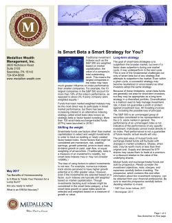 Is Smart Beta a Smart Strategy for You?