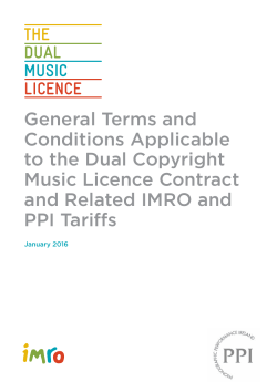 General Terms and Conditions Applicable to the Dual