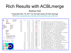 Rich Results with ACBLmerge