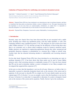 Limitation of Perpetual Points for confirming conversation in