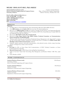 Melike Erol-Kantarci - School of Electrical Engineering and