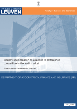 Industry specialization as a means to soften price competition in the