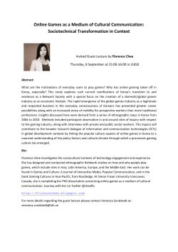 Online Games as a Medium of Cultural Communication