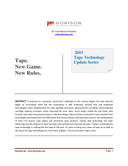 Tape. New Game. New Rules.
