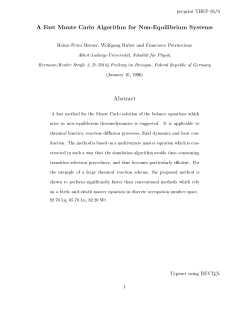 A Fast Monte Carlo Algorithm for Non