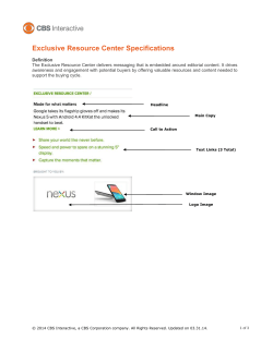 Exclusive Resource Center