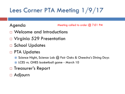2017_01_09_LeesCornerPTA_Meeting Notes
