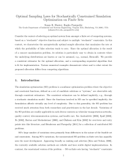 Optimal Sampling Laws for Stochastically Constrained Simulation