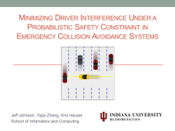 P(safe) &ge; &alpha; - Jeffrey Kane Johnson