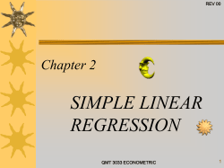 1 REV 00 Chapter 2 SIMPLE LINEAR REGRESSION