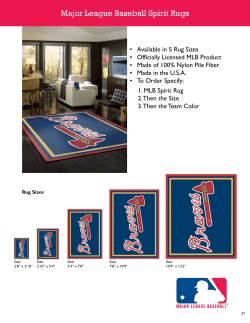 Major League Baseball Spirit Rugs