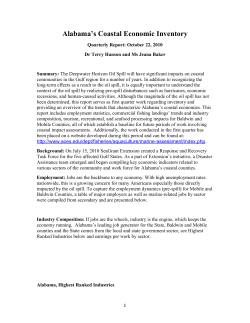 Progress Report I: July 15, 2010 - Alabama Cooperative Extension