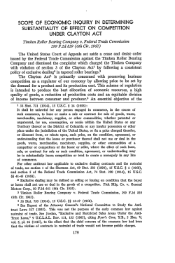 Scope of Economic Inquiry in Determining