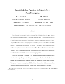 Probabilistic Cost Functions for Network Flow Phase Unwrapping