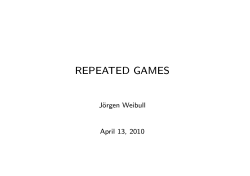 REPEATED GAMES