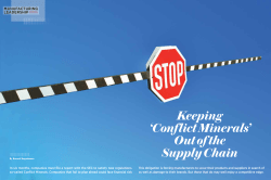Keeping `Conflict Minerals` Out of the Supply Chain