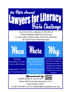 Local Law Firms compete for the title of Litterae Magister (Master of