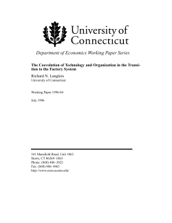 Department of Economics Working Paper Series