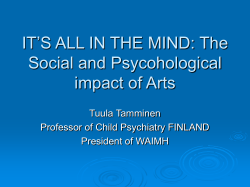 IT`S ALL IN THE MIND: The Social and Psycohological