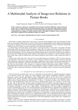 A Multimodal Analysis of Image-text Relations in Picture Books