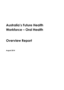 oral health - Department of Health