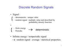 Discrete Random Signals
