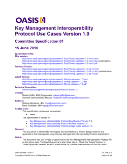 KMIP Use Cases - Name