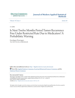 Is Next Twelve Months Period Tumor Recurrence Free Under