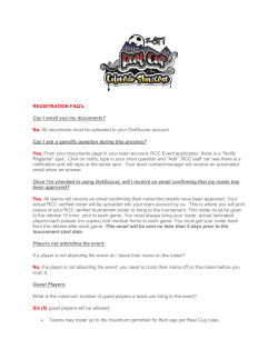 REGISTRATION FAQ`s Can I email you my