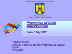 Prevention of child abandonment