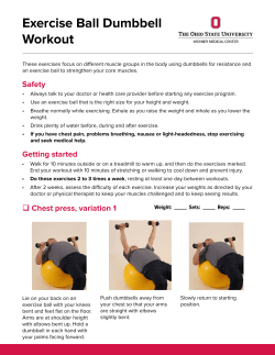 Exercise Ball Dumbbell Workout