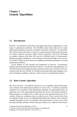 Genetic Algorithms