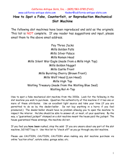 How to Spot a Fake, Counterfeit, or Reproduction Mechanical Slot