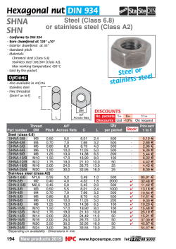 Six-sided nut