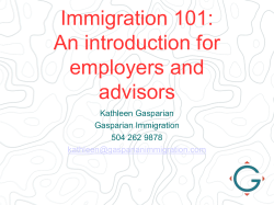 Rutgers 101 - Gasparian Immigration