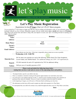 Let`s Play Music Registration - best in music education center