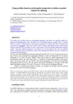 Distinguishing biochemically conservative regions from - HAL