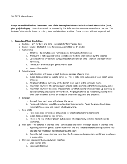2017 RYBL Game Rules Except as modified below, the current rules