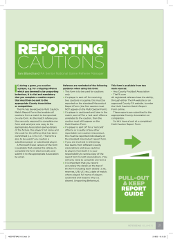 CAuTionS - Shropshire FA