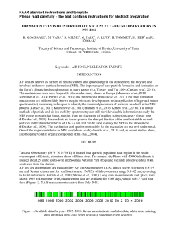 theory and practice of aerosol science - ICOS
