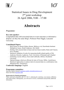 The Swedish Association of Medical Statistics (FMS) and the Danish