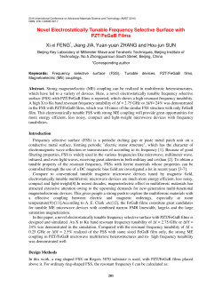 Novel Electrostatically Tunable Frequency