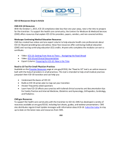 ICD-10 Resources - Arizona Alliance For Community Health Centers