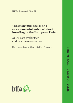 The social, economic and environmental value of