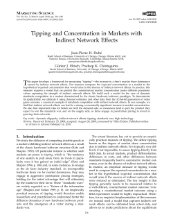 Tipping and Concentration in Markets with Indirect Network Effects
