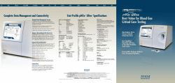 Best Value for Blood Gas Critical Care Testing