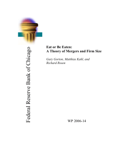 A Theory of Mergers and Firm Size