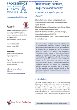 Straightening: existence, uniqueness and stability