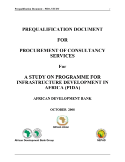 standard prequalification document